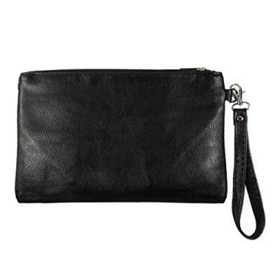 Foto prodotto MYB Pochette rettangolare in similpelle con cinturino da polso per Uomo e Donna - 25x16 cm